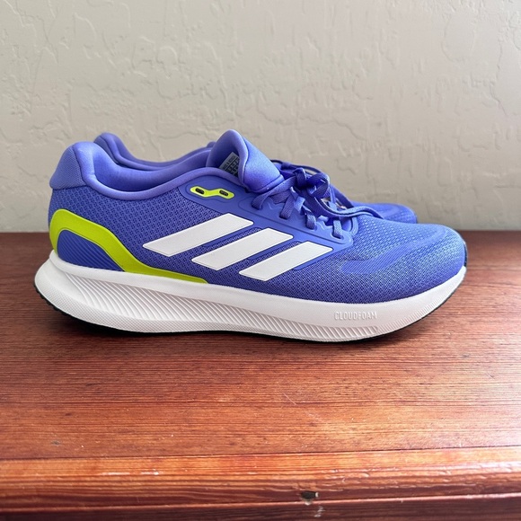 adidas Running Shoes Men's 10.5 Cobalt Blue Runfalcon 5 - Picture 1 of 10